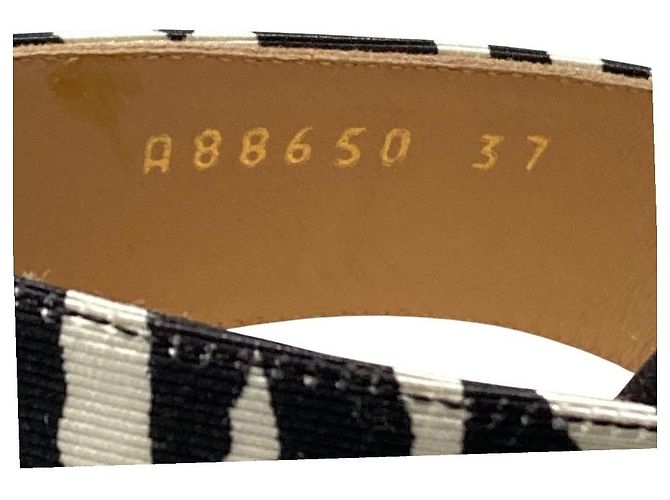 Autre Marque Sandali wedge Sergio Rossi Zebra - vista 8