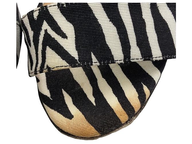 Autre Marque Sandali wedge Sergio Rossi Zebra - vista 9