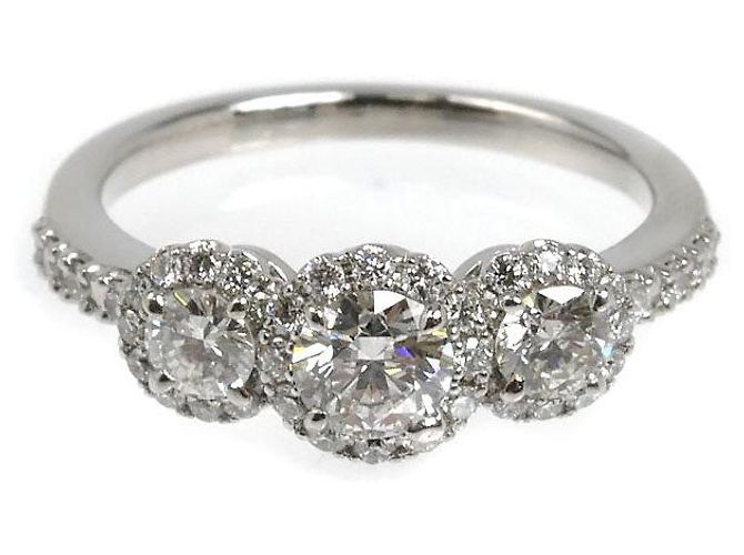 Autre Marque STAR JEWELRY Pt950 Platinring mit Diamant - Ansicht 3