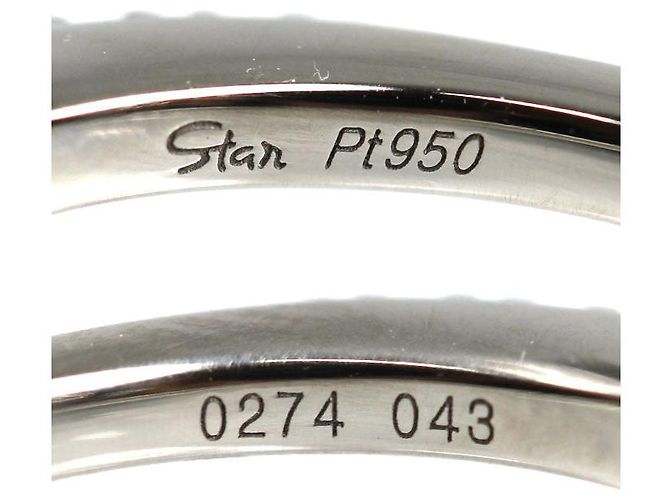 Autre Marque STAR JEWELRY Pt950 Platinring mit Diamant - Ansicht 5