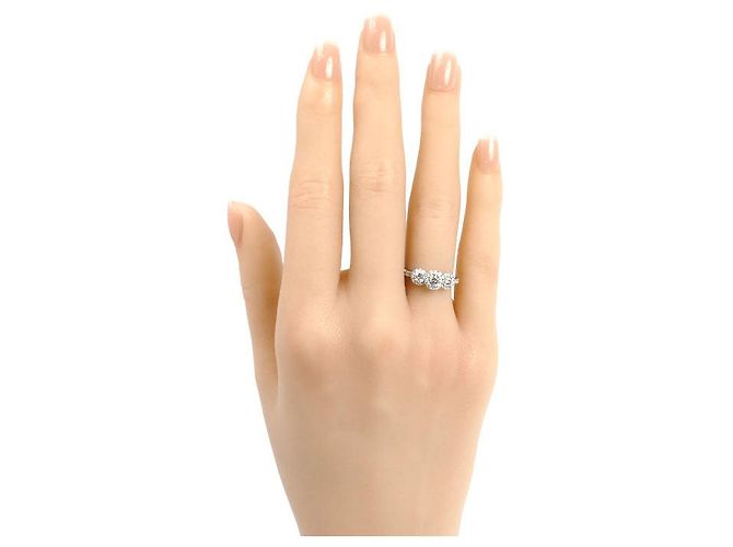 Autre Marque STAR JEWELRY Pt950 Platinring mit Diamant - Ansicht 7