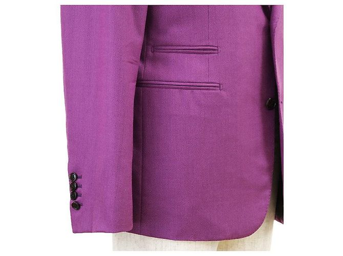 Chaqueta entallada Hermès de lana y seda 50 - vista 15