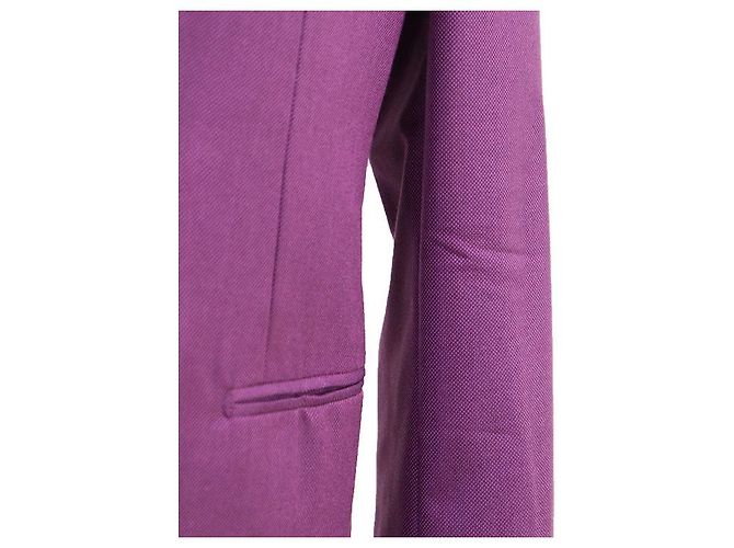 Chaqueta entallada Hermès de lana y seda 50 - vista 3