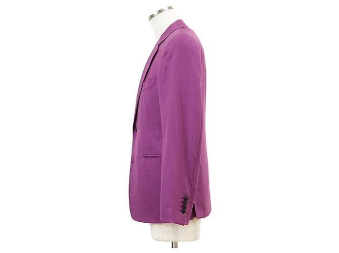 Chaqueta entallada Hermès de lana y seda 50 - vista 4