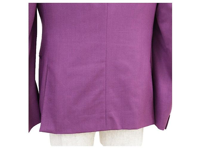 Chaqueta entallada Hermès de lana y seda 50 - vista 8