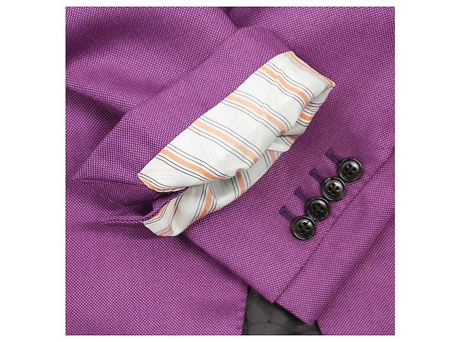 Chaqueta entallada Hermès de lana y seda 50 - vista 9