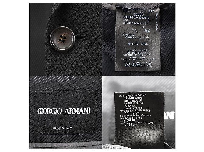 Casaco de lã virgem e seda Giorgio Armani - vista 10