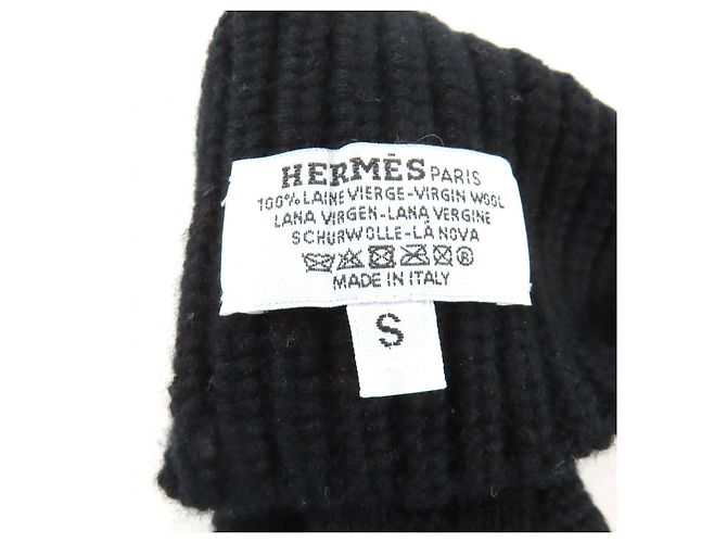 Hermès Serie Metal H Design Wollhandschuhe S - Ansicht 9