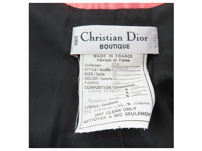 Chaqueta de lana Christian Dior Collection No.21A - vista 7