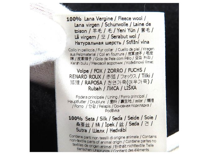 Abrigo Fendi Chester 100% Wool con piel de zorro - vista 11