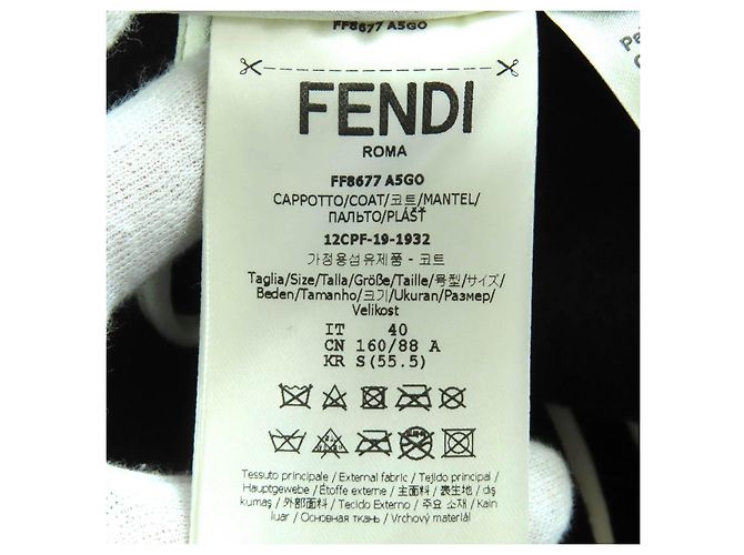 Abrigo Fendi Chester 100% Wool con piel de zorro - vista 9
