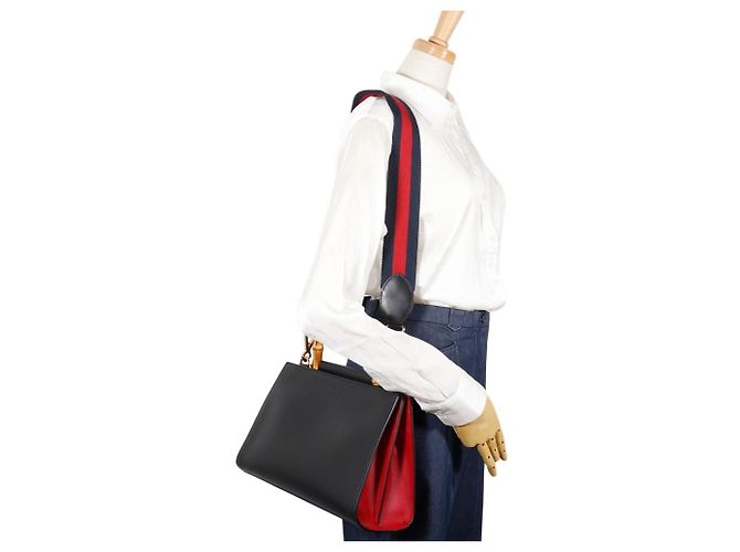 Bolsa 2way Gucci Nymphaea em couro de bezerro - vista 10