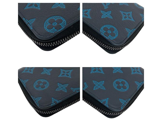 Cartera Larga Louis Vuitton Zippy Wallet Vertical Monogram Shadow de Piel de Becerro - vista 4