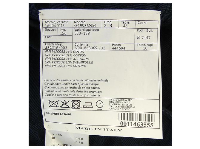 Chaqueta Hermès Negra Azul Marino - vista 3