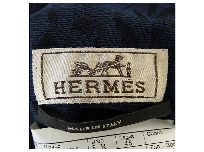 Chaqueta Hermès Negra Azul Marino - vista 4