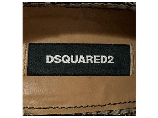 Dsquared2 Bottines à talons chunky et lacets - vue 10