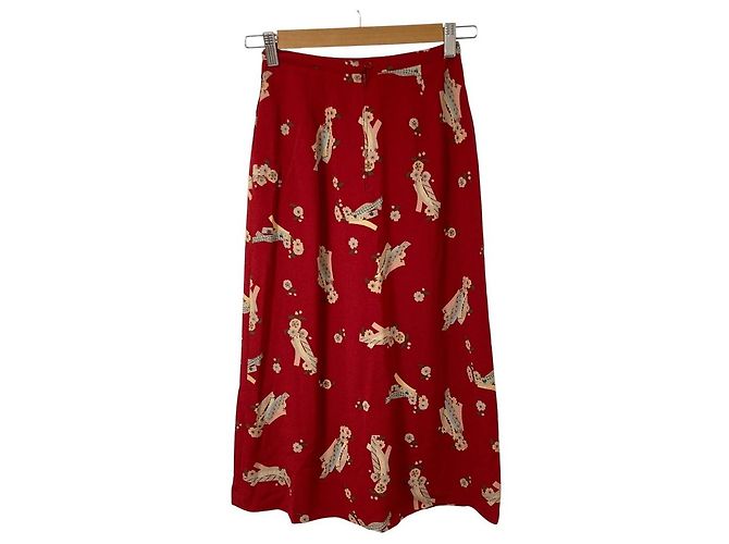 Autre Marque Falda larga con estampado floral PINK HOUSE - vista 2