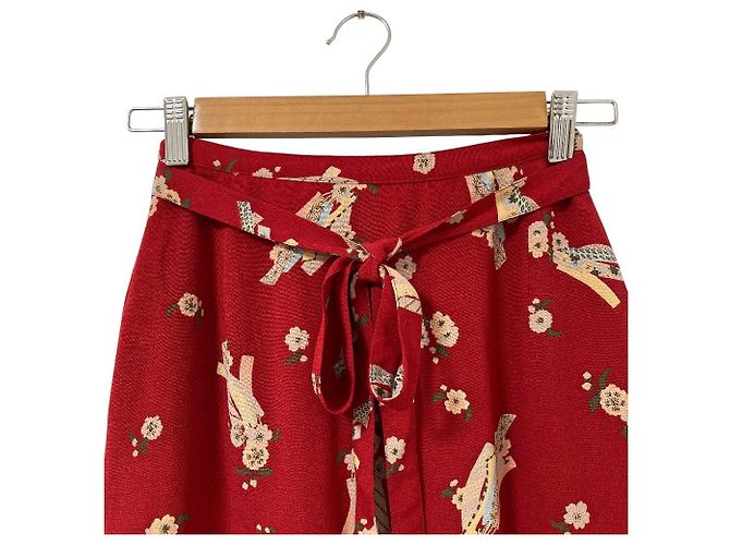 Autre Marque Falda larga con estampado floral PINK HOUSE - vista 3