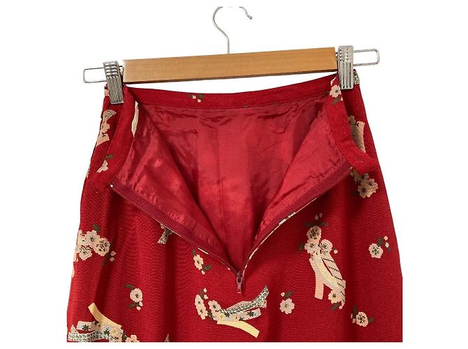 Autre Marque Falda larga con estampado floral PINK HOUSE - vista 4