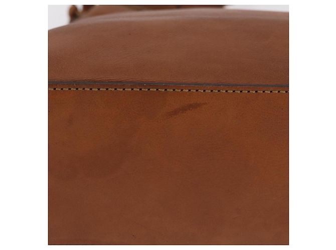 GUCCI Shoulder Bag Leather Brown Gold Tone 257026 - vista 11