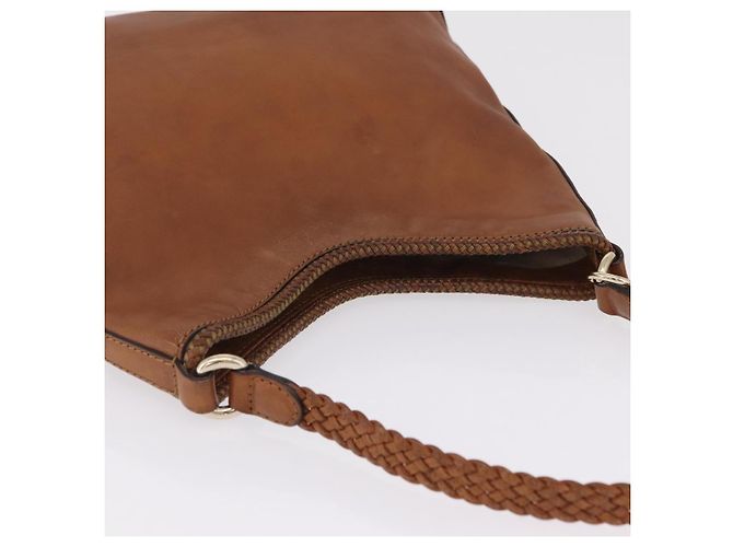 GUCCI Shoulder Bag Leather Brown Gold Tone 257026 - vista 7