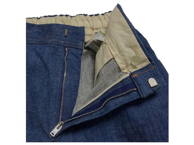 Autre Marque Pantalones Denim Slim de Algodón y Lino 45R - vista 3
