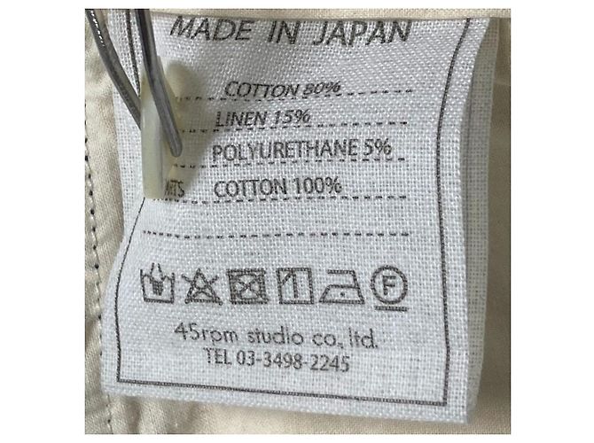 Autre Marque Pantalones Denim Slim de Algodón y Lino 45R - vista 6