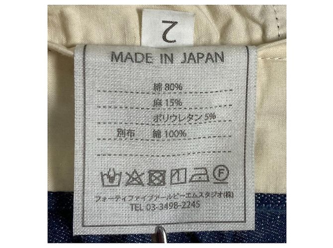 Autre Marque Pantalones Denim Slim de Algodón y Lino 45R - vista 8