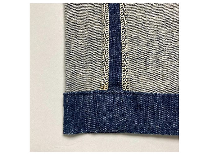 Autre Marque Pantalones Denim Slim de Algodón y Lino 45R - vista 9