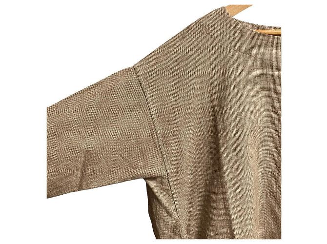 Autre Marque Vestido de tweed de algodón y lino 45R - vista 2