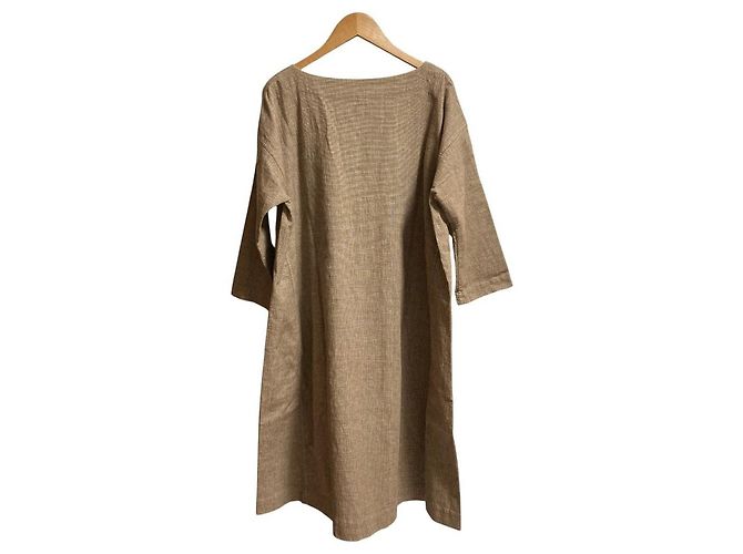 Autre Marque Vestido de tweed de algodón y lino 45R - vista 4