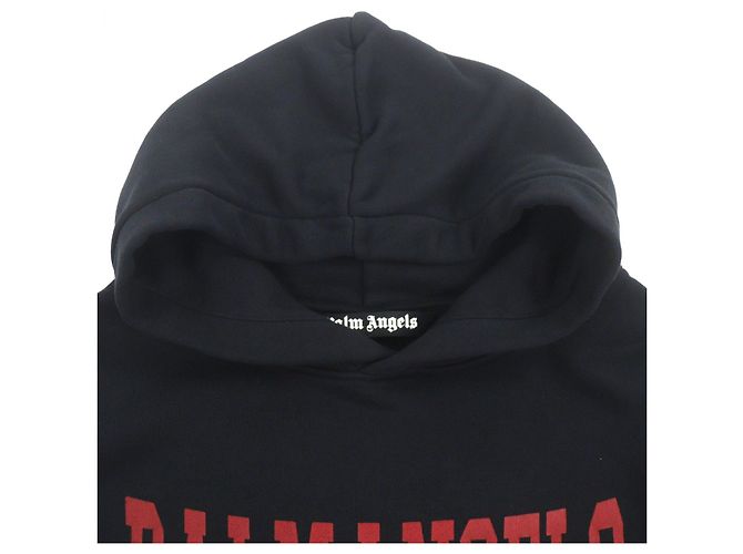 Sudadera con capucha de algodón Palm Angels College logo - vista 2