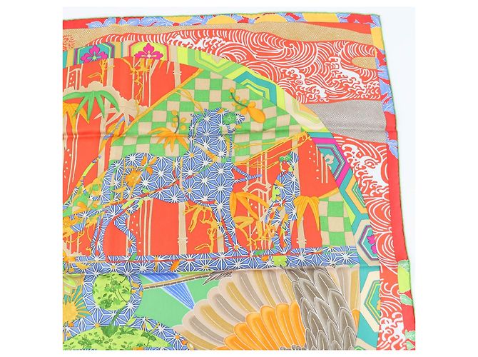 Hermès Ex Libris en Kimonos Seidentuch - Ansicht 4