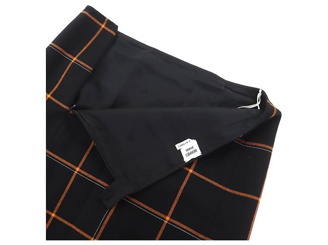 Hermès Wollrock Schwarz Orange - Ansicht 4