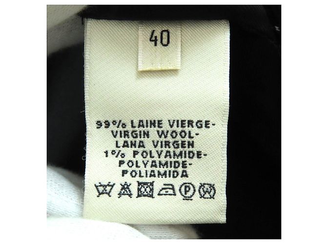 Hermès Wollrock Schwarz Orange - Ansicht 7
