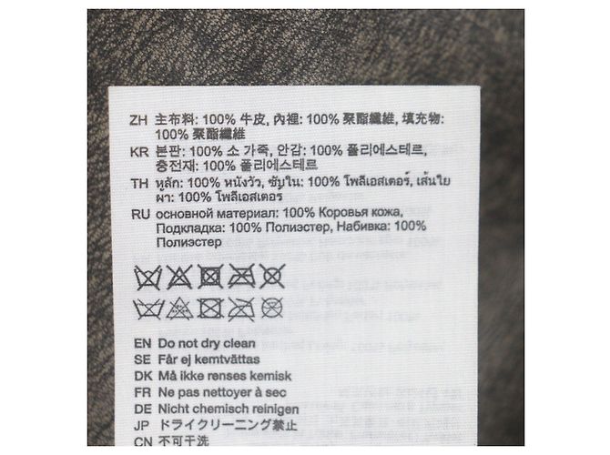 Casaco de pele desgastada Acne Studios - vista 10