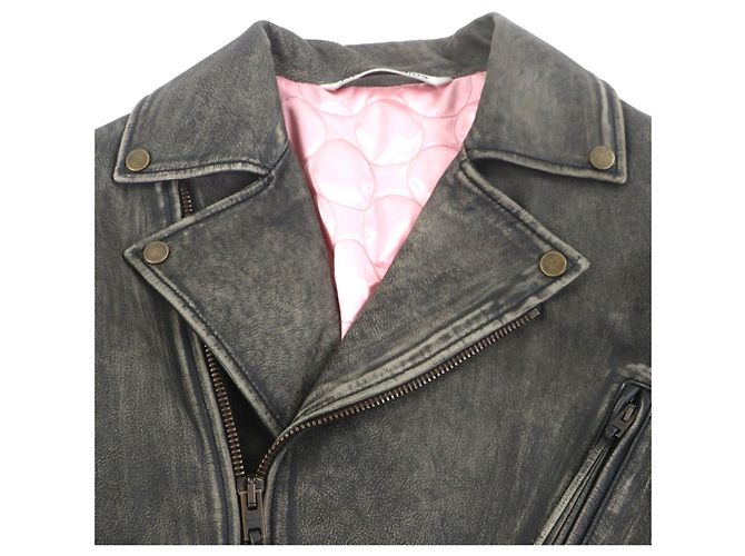 Casaco de pele desgastada Acne Studios - vista 2