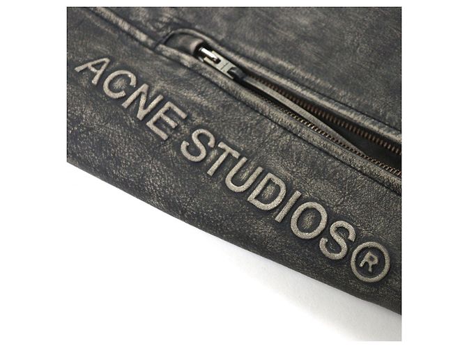 Casaco de pele desgastada Acne Studios - vista 4