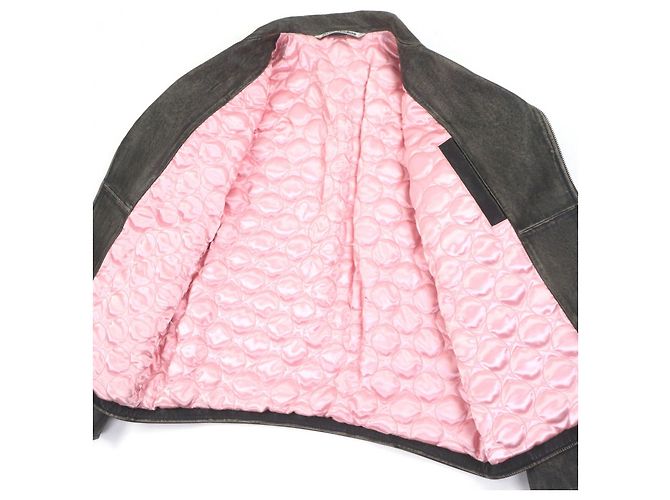Casaco de pele desgastada Acne Studios - vista 5