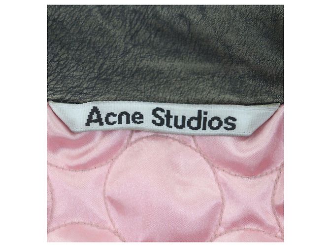 Casaco de pele desgastada Acne Studios - vista 8