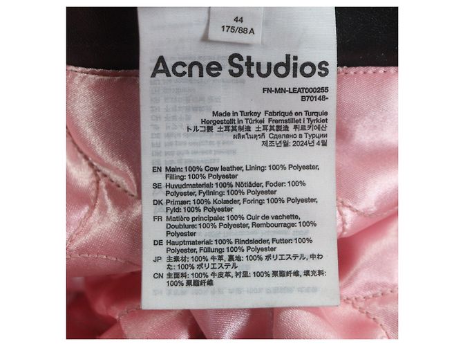 Casaco de pele desgastada Acne Studios - vista 9