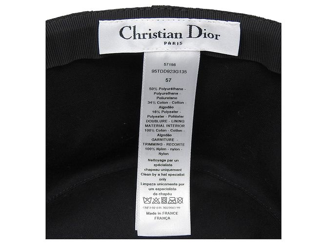 Christian Dior Hut aus Polyurethan, Baumwolle, Polyester und Nylon - Ansicht 7