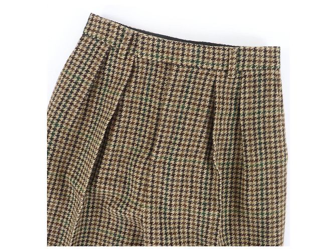 Pantalones de lana marrones Céline - vista 3