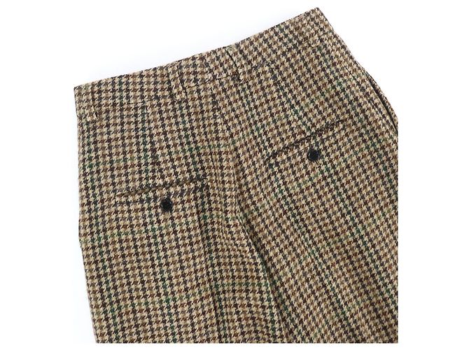 Pantalones de lana marrones Céline - vista 5
