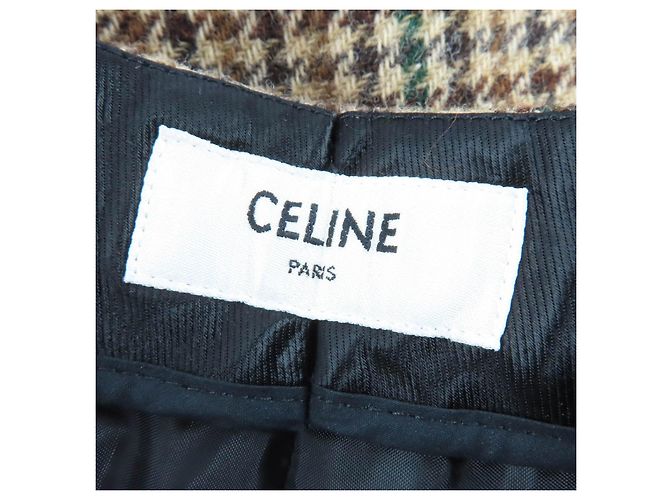 Pantalones de lana marrones Céline - vista 7