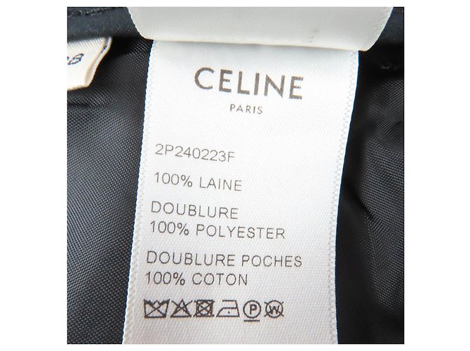Pantalones de lana marrones Céline - vista 9
