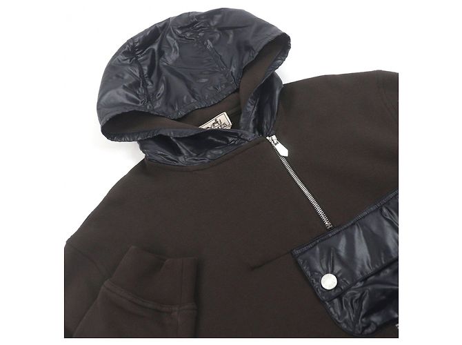 Felpa con cappuccio Hermès S in cotone e nylon - vista 2
