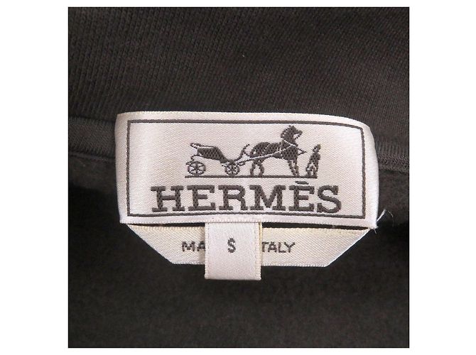 Felpa con cappuccio Hermès S in cotone e nylon - vista 6