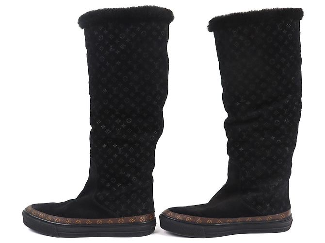 Botas altas Louis Vuitton Snowball Line Monogram de shearling - vista 2