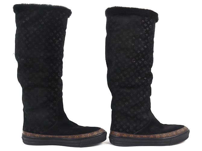Botas altas Louis Vuitton Snowball Line Monogram de shearling - vista 3